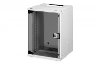 Szafa sieciowa wisząca 10 cali 9U, SOHO PRO 457 x 316 x 298 mm, nośność 60kg, drzwi szyba, niezłożona Szara