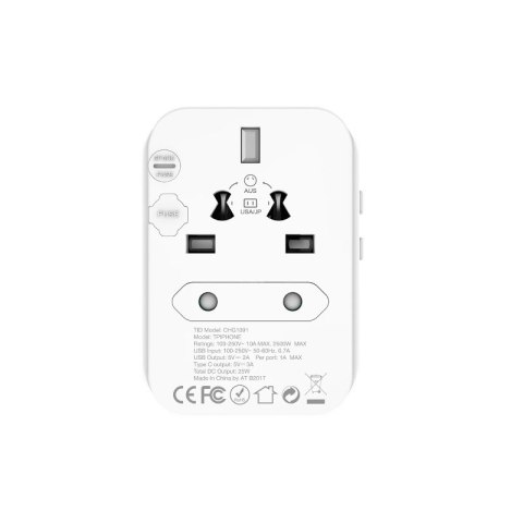 Ładowarka / Adapter podróżny EU / US / AU / UK Ładowarka / Adapter podróżny EU / US / AU / UK