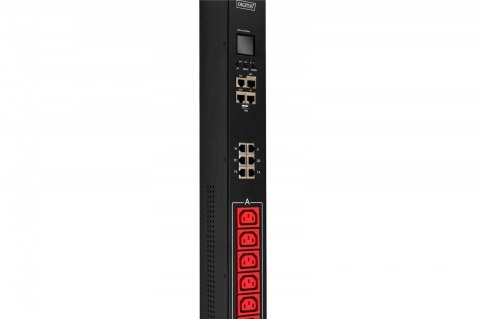 Listwa zasilająca SMART PDU, wtyk IEC 60309 32A/400V, gniazda 18xC13 10A/250V, 6xC19 16A/250V,32A Listwa zasilająca SMART PDU, wtyk IEC 60309 32A/400V, gniazda 18xC13 10A/250V, 6xC19 16A/250V,32A