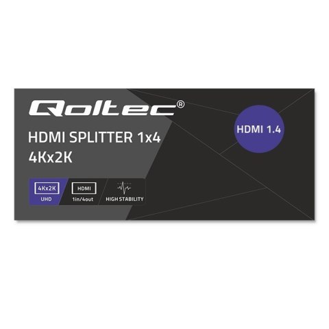 Aktywny rozdzielacz Splitter 4 x HDMI 4K x 2K | 3.4Gb/s Aktywny rozdzielacz Splitter 4 x HDMI 4K x 2K | 3.4Gb/s