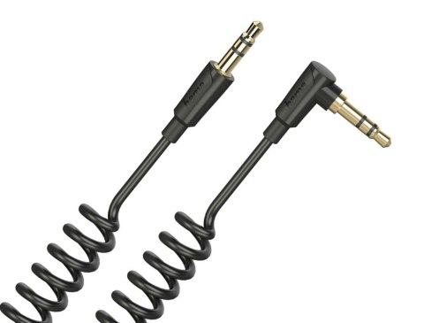 Kabel spiralny Jack kątowy 3,5mm 1,5m Kabel spiralny Jack kątowy 3,5mm 1,5m