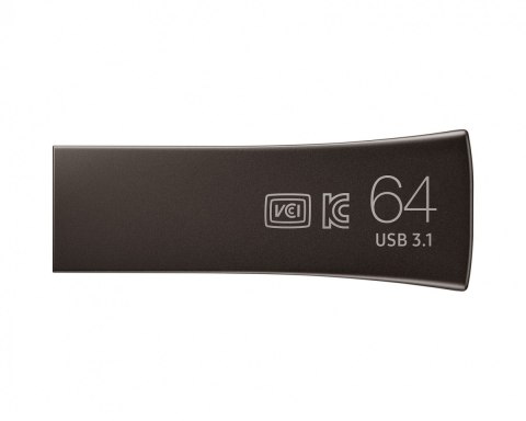 Pendrive BAR Plus USB3.1 512 GB Champaign Titan Gray Pendrive BAR Plus USB3.1 512 GB Champaign Titan Gray