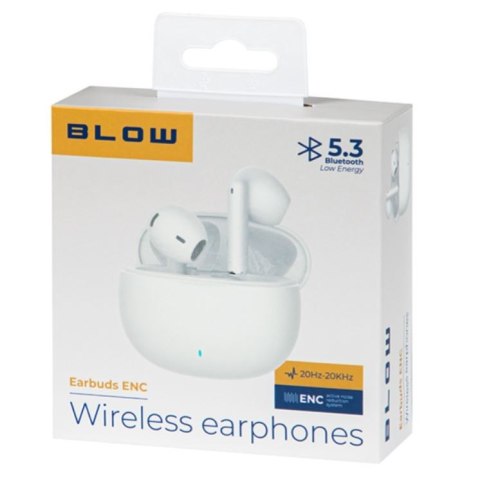 Słuchawki Earbuds ENC Białe Słuchawki Earbuds ENC Białe