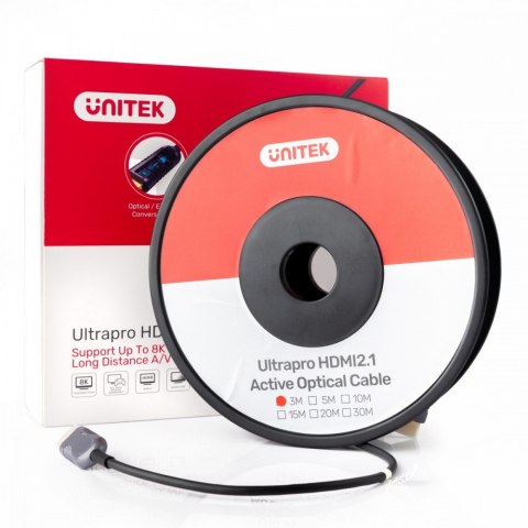 Kabel Optyczny HDMI 2.1 AOC 15m 4K60Hz C11029DGY Kabel Optyczny HDMI 2.1 AOC 15m 4K60Hz C11029DGY