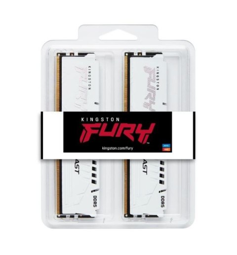 Pamięć DDR5 Fury Beast 32GB(2*16GB)/6000 CL30 EXPO biała Pamięć DDR5 Fury Beast 32GB(2*16GB)/6000 CL30 EXPO biała