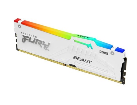 Pamięć DDR5 Fury Beast RGB 16GB(1*16GB)/6800 CL34 EXPO biała Pamięć DDR5 Fury Beast RGB 16GB(1*16GB)/6800 CL34 EXPO biała