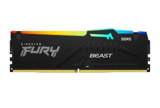 Pamięć DDR5 Fury Beast RGB 16GB(1*16GB)/6800 CL34 EXPO czarna