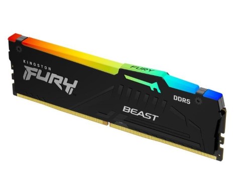 Pamięć DDR5 Fury Beast RGB 16GB(1*16GB)/6800 CL34 EXPO czarna
