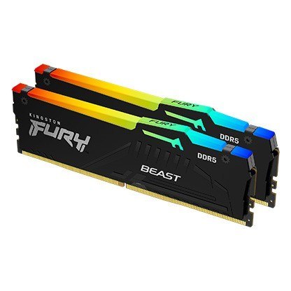 Pamięć DDR5 Fury Beast RGB 16GB(2*8GB)/6000 CL30 EXPO czarna Pamięć DDR5 Fury Beast RGB 16GB(2*8GB)/6000 CL30 EXPO czarna