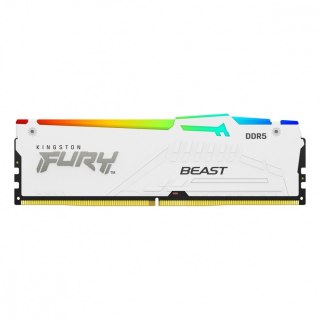 Pamięć DDR5 Fury Beast RGB 32GB(1*32GB)/6400 CL32 EXPO biała