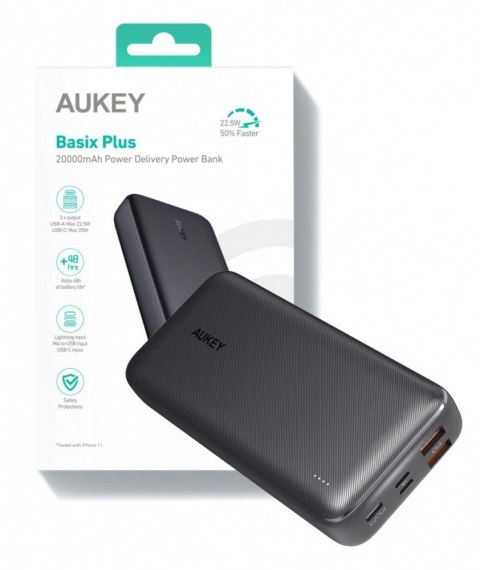 PB-N74S Power Bank 20000 mAh 5xUSB Quick Charge 3.0 Power Delivery 3.0 22.5W SCP LED kabel USB-C PB-N74S Power Bank 20000 mAh 5xUSB Quick Charge 3.0 Power Delivery 3.0 22.5W SCP LED kabel USB-C