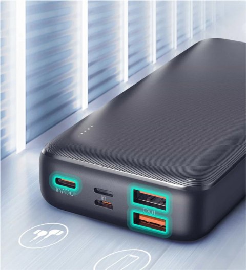 PB-N74S Power Bank 20000 mAh 5xUSB Quick Charge 3.0 Power Delivery 3.0 22.5W SCP LED kabel USB-C PB-N74S Power Bank 20000 mAh 5xUSB Quick Charge 3.0 Power Delivery 3.0 22.5W SCP LED kabel USB-C