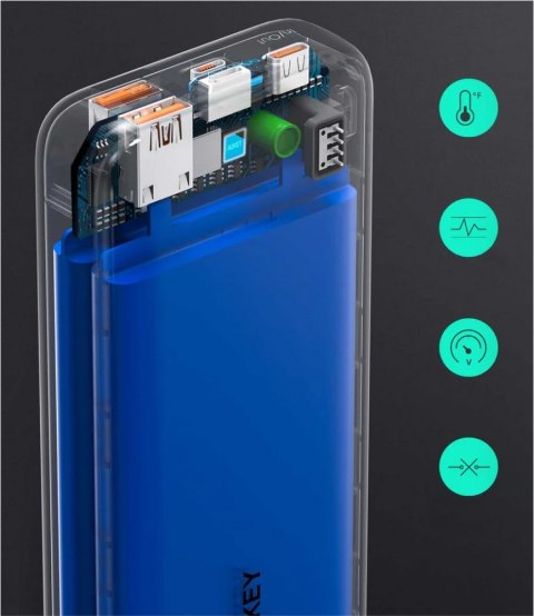 PB-N74S Power Bank 20000 mAh 5xUSB Quick Charge 3.0 Power Delivery 3.0 22.5W SCP LED kabel USB-C PB-N74S Power Bank 20000 mAh 5xUSB Quick Charge 3.0 Power Delivery 3.0 22.5W SCP LED kabel USB-C