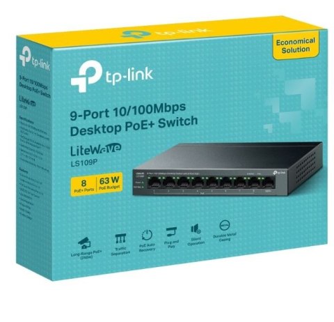 Przełącznik LS109P 9xGE PoE+ Przełącznik LS109P 9xGE PoE+