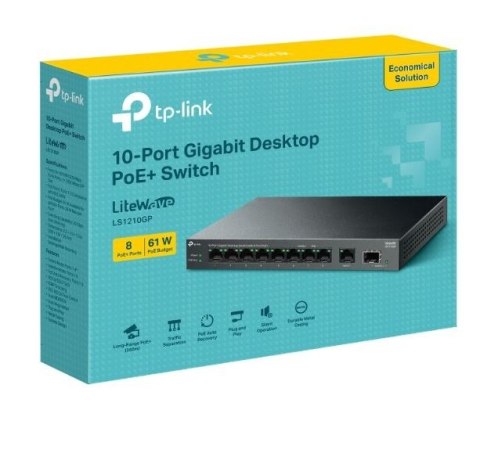 Przełącznik LS1210GP 10xGE PoE+
