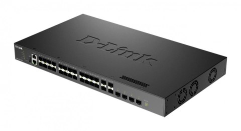 Przełącznik zarządzalny DXS-3410-32XY/E 10G warstwa 3 stakowalny 24*10GBASE-T + 4*10G SFP+ + 4*25G SFP28 Multi-Gigabit