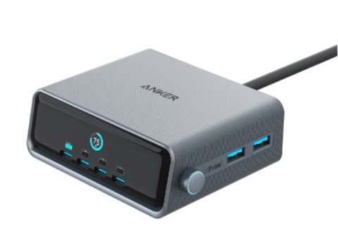 Ładowarka Prime 250W 4xUSB-C 2xUSB-A Czarna Ładowarka Prime 250W 4xUSB-C 2xUSB-A Czarna