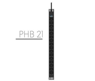 Listwa zasilająca rack pdu 19" 16a 16x iec c13 3m c20 montaż pionowy czarna