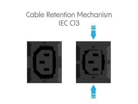 Listwa zasilająca rack pdu 19" 16a 20x iec c13 4x iec c19 3m IEC C20 pionowa czarna