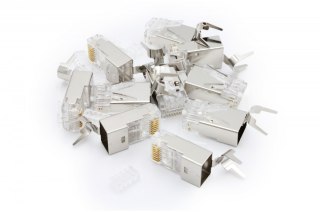 Wtyk RJ45 (8P8C) uniwersalny, kat. 6A, ekranowany, AWG 24-22, opakowanie 10 szt.