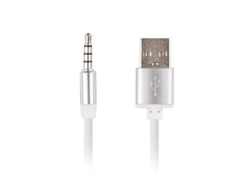 Kabel do Apple audio USB-A(M) jack(M) 4pin 3.5mm 1m biały 10-pack Kabel do Apple audio USB-A(M) jack(M) 4pin 3.5mm 1m biały 10-pack