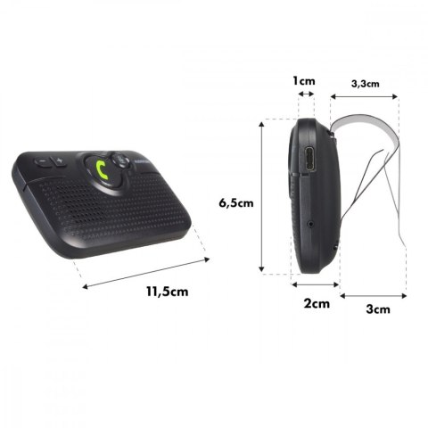 Zestaw głośnomowiący BT 5.0 A2DP autostart AC475 Zestaw głośnomowiący BT 5.0 A2DP autostart AC475