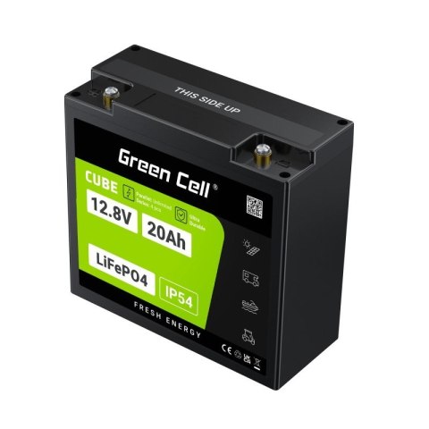 Akumulator CUBE LiFePO4 20Ah 12V/12.8V 256Wh Akumulator CUBE LiFePO4 20Ah 12V/12.8V 256Wh