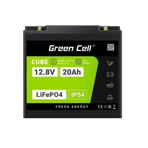 Akumulator CUBE LiFePO4 20Ah 12V/12.8V 256Wh Akumulator CUBE LiFePO4 20Ah 12V/12.8V 256Wh