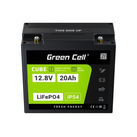 Akumulator CUBE LiFePO4 20Ah 12V/12.8V 256Wh Akumulator CUBE LiFePO4 20Ah 12V/12.8V 256Wh
