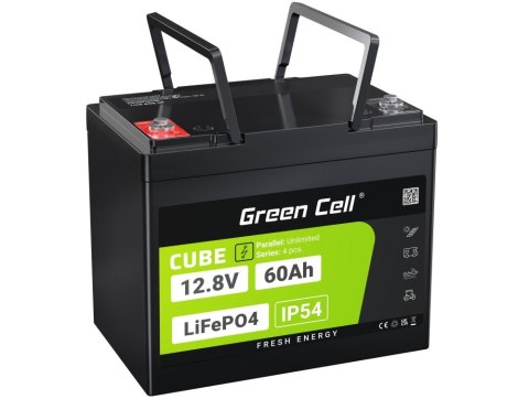 Akumulator CUBE LiFePO4 60Ah 12V/12.8V 768Wh Akumulator CUBE LiFePO4 60Ah 12V/12.8V 768Wh