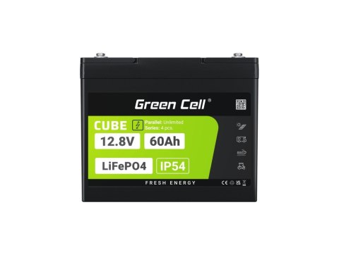 Akumulator CUBE LiFePO4 60Ah 12V/12.8V 768Wh Akumulator CUBE LiFePO4 60Ah 12V/12.8V 768Wh