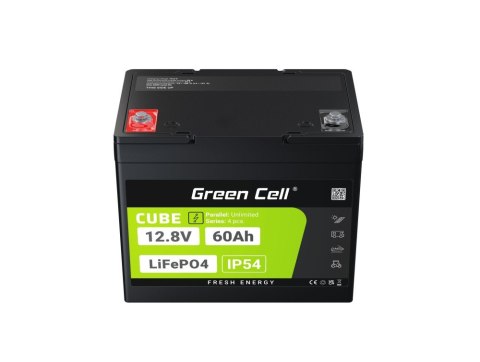 Akumulator CUBE LiFePO4 60Ah 12V/12.8V 768Wh Akumulator CUBE LiFePO4 60Ah 12V/12.8V 768Wh