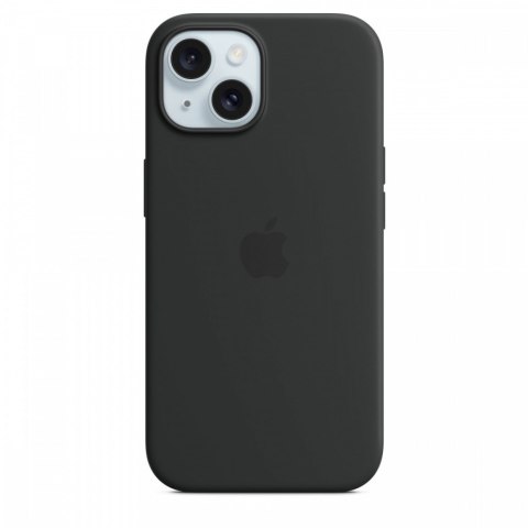 Etui silikonowe z MagSafe do iPhonea 15 - czarne Etui silikonowe z MagSafe do iPhonea 15 - czarne
