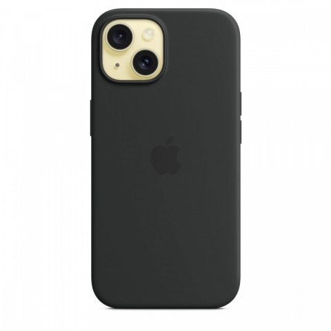 Etui silikonowe z MagSafe do iPhonea 15 - czarne Etui silikonowe z MagSafe do iPhonea 15 - czarne