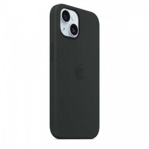 Etui silikonowe z MagSafe do iPhonea 15 - czarne Etui silikonowe z MagSafe do iPhonea 15 - czarne