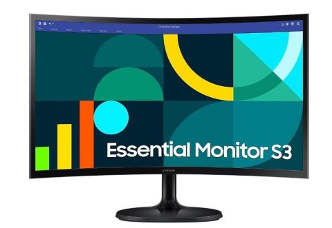 Monitor 27 cali S36GD VA 1920x1080 FHD 16:9 1xD-sub 1xHDMI 4 ms 100Hz zakrzywiony 1800R 2Yd2d (LS27D360GAUXEN)