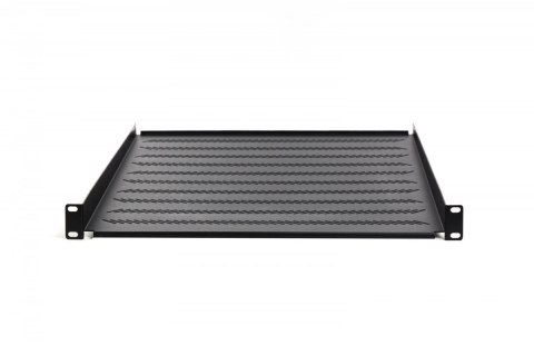 Półka do szaf 550mm 19 cali , 1U, nośność 25 kg, mocowanie w 4 punktach, czarna, śruby i uchwyt w kpl. Półka do szaf 550mm 19 cali , 1U, nośność 25 kg, mocowanie w 4 punktach, czarna, śruby i uchwyt w kpl.