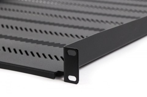 Półka do szaf 550mm 19 cali , 1U, nośność 25 kg, mocowanie w 4 punktach, czarna, śruby i uchwyt w kpl. Półka do szaf 550mm 19 cali , 1U, nośność 25 kg, mocowanie w 4 punktach, czarna, śruby i uchwyt w kpl.