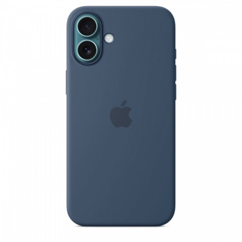 Etui silikonowe z MagSafe do iPhonea 16 Plus - denim Etui silikonowe z MagSafe do iPhonea 16 Plus - denim
