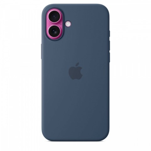 Etui silikonowe z MagSafe do iPhonea 16 Plus - denim Etui silikonowe z MagSafe do iPhonea 16 Plus - denim