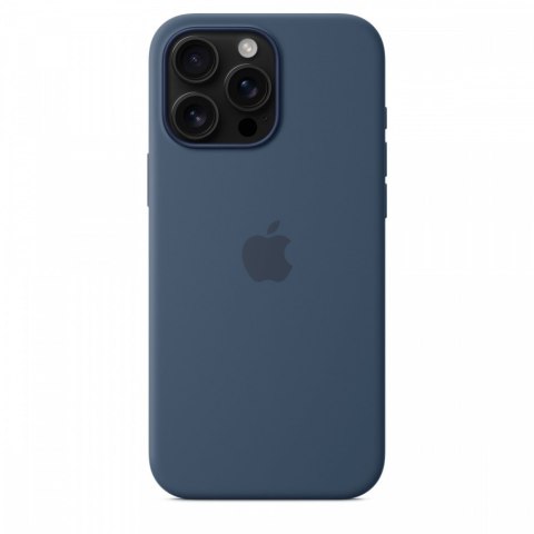 Etui silikonowe z MagSafe do iPhonea 16 Pro Max - denim Etui silikonowe z MagSafe do iPhonea 16 Pro Max - denim