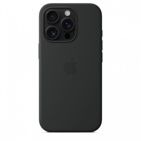 Etui silikonowe z MagSafe do iPhonea 16 Pro - czarne Etui silikonowe z MagSafe do iPhonea 16 Pro - czarne