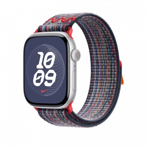 Opaska sportowa Nike w kolorze niebieskim/czerwonym do koperty 46 mm Opaska sportowa Nike w kolorze niebieskim/czerwonym do koperty 46 mm