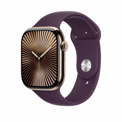 Pasek sportowy w kolorze dojrzałej śliwki do koperty 46 mm - rozmiar M/L