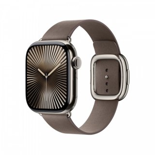 Pasek w kolorze szarobrązowym z klamrą nowoczesną do koperty 42 mm - rozmiar L