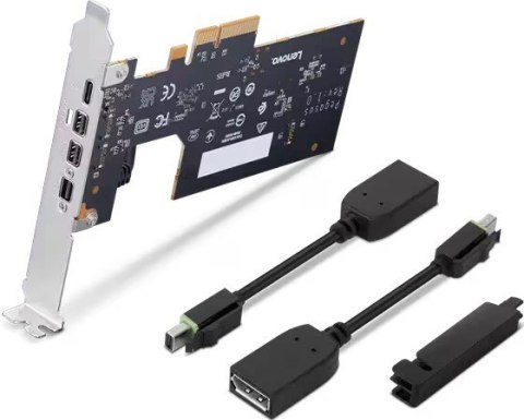 Karta rozszerzeń ThinkStation Thunderbolt 4 PCIe ze wspornikiem HP 4XF1L53431 Karta rozszerzeń ThinkStation Thunderbolt 4 PCIe ze wspornikiem HP 4XF1L53431