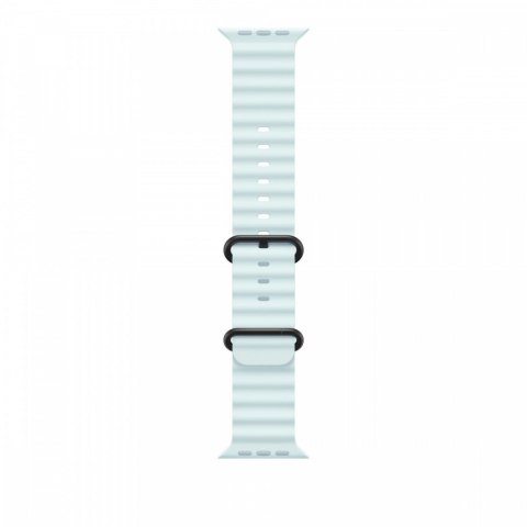 Pasek Ocean w kolorze mroźnego błękitu do koperty 49 mm - elementy z tytanu w kolorze czarnym