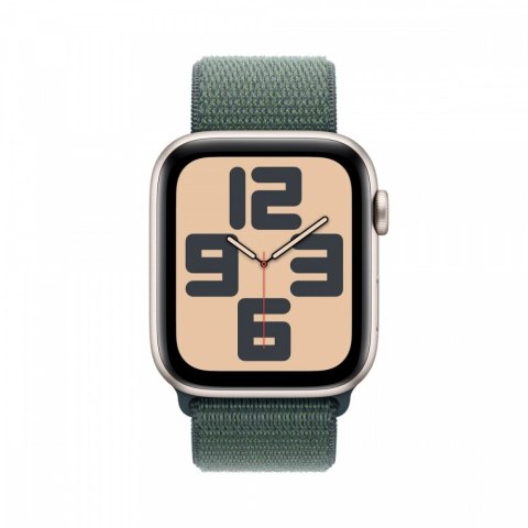 Watch SE GPS + Cellular, koperta 44 mm z aluminium w kolorze księżycowej poświaty z opaską sportową w kolorze górskiego jeziora
