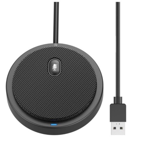 Mikrofon konferencyjny dookólny USB 2.0 z wyciszeniem Mikrofon konferencyjny dookólny USB 2.0 z wyciszeniem