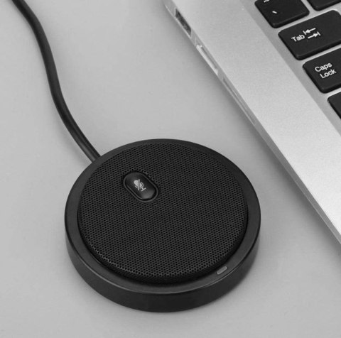Mikrofon konferencyjny dookólny USB 2.0 z wyciszeniem Mikrofon konferencyjny dookólny USB 2.0 z wyciszeniem